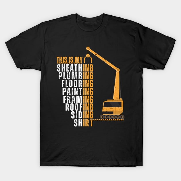 Construction Repair And Maintenance Worker Funny Profession T-Shirt by Ben Foumen